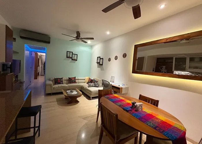 App 1 Room, Full Kitchen, 2 Private Balcon, Rooftop 24h Pool Sea View, Free Acces Gym Playa del Carmen